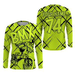 เสื้อเจอร์ซีย์ BMX ปี 2025 แบบสั่งทำพิเศษ พิมพ์ลายแบบ Sublimation สีพื้น ระบายอากาศได้ดี แห้งเร็ว น้ำหนักเบา สวมใส่สบาย เหมาะสำหรับการแข่งขันมอเตอร์ไซค์ - Product Image 1