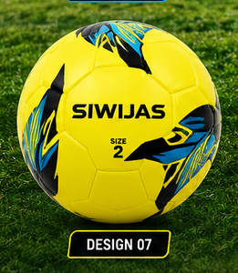 Balón de Fútbol de Entrenamiento Personalizado con Logotipo SSFB Tamaño 2, TPU PVC, Impresión por Serigrafía, para Partidos en Interiores, Adulto, Blanco, Negro, Dorado - Product Image 5