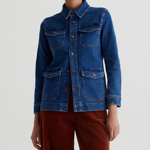 Veste en jean pour femme, coupe ample et légère, respirante, collection automne-hiver, en promotion - Product Image 1