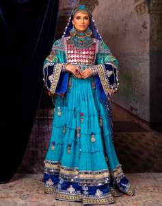 Robes de mariée afghanes Kuchi pour femmes, nouveaux modèles très demandés, broderies riches, patchwork, fabrication artisanale, robe afghane pour adultes - Product Image 3