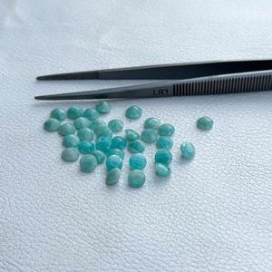 Venta al por mayor 4mm-10mm AAA calidad Natural azul amazonita corte facetado redondo cristal piedra preciosa semipreciosa joyería suelta precio bajo - Product Image 4