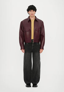 Chaqueta de Cuero PU Impermeable Personalizada para Hombre, Estilo Casual Elegante, con Cuello Bordado y Cierre de Cremallera para Otoño, Servicio OEM Disponible - Product Image 5