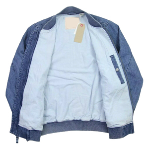 <b>Men's</b> Denim Solid Color Stand Collar Zipper Closure Casual Wear Regular Fit Autumn Style Cotton Material Bomber <b>Jacket</b> <b>For</b> Sale - Product Image 2