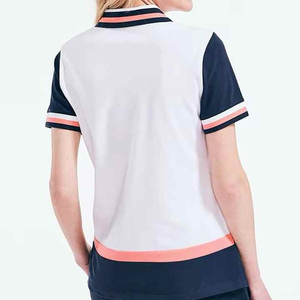 Polo pour femme 100% coton de haute qualité, respirant, manches courtes, logo brodé personnalisé, prix bas, polo pour femme OEM - Product Image 4
