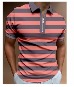 Nueva Camiseta Polo de Moda para Hombre con Cierre, Camiseta Polo Casual de Manga Corta, Corte Clásico, Estilo Vintage - Product Image 5
