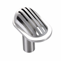3D TECHNO Nouveau filtre d'admission traversant le coque en acier inoxydable 316 pour bateau, raccord d'eau marin de remplacement, durable, finition miroir haute brillance