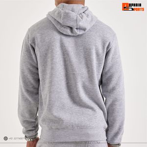 Sudadera con capucha gris de primera calidad para hombre, corte regular, algodón French Terry, informal, para uso diario y al aire libre, unisex. - Product Image 2