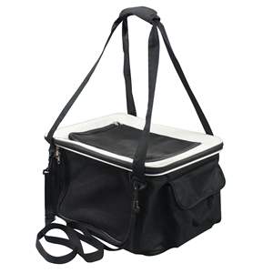 เบาะนั่งในรถสำหรับสัตว์เลี้ยงแบบพับได้ น้ำหนักเบา ปลอดภัย สำหรับการเดินทาง ดีไซน์โครงลวดพับได้ - Product Image 4