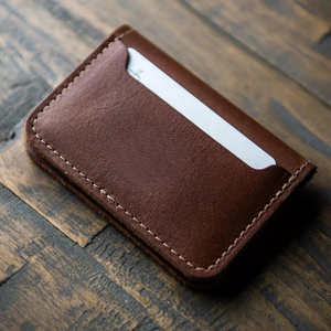 Clásico personalizar regalo cuero genuino tarjetero billetera delgada negocio Banco ID tarjetero para hombre - Product Image 3