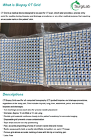 Marqueur radiopécan pour imagerie cutanée, grille médicale jetable pour IRM, grille de biopsie pour CT avec fenêtre ouverte