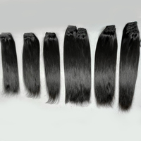 Extensions de cheveux humains 100% naturels, vierges indiens, donneur unique, Remy, non traités, trame de peau, mèches cousues à la machine, fournisseur TYAGI, toutes couleurs
