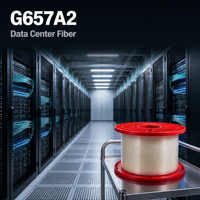 Serat Optik G.657.A2 Low-Loss untuk Pusat Data AI & Cluster GPU Tahan Tekuk G657A2 digunakan untuk Tether Serat Optik UAV