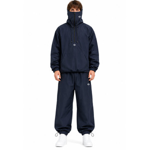 Blouson coupe-vent cagoule personnalisé pour homme, faible MOQ, logo personnalisé, vente en gros, Techwear, survêtement à capuche en nylon imperméable - Product Image 2