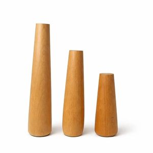 Florero Moderno Minimalista Japandi de Bambú Contemporáneo sin Tallo para Decoración Interior y Centro de Mesa - Product Image 3