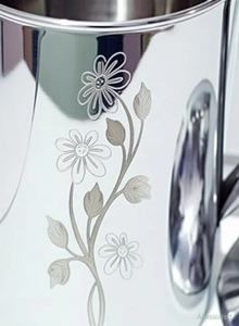 Carafe à eau élégante en acier inoxydable avec couvercle, finition martelée décorative, pichet à boisson en métal pour restaurant, hôtel, maison, cuisine - Product Image 5