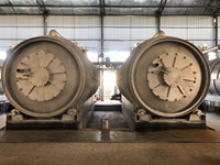 Pneu de machine de recyclage de déchets en plastique à l'usine de pyrolyse de mazout de carburant