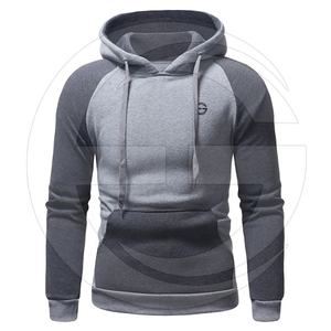 Sudadera con capucha para hombre, ropa de calle cómoda con bolsillos y bloque de Color - Product Image 1