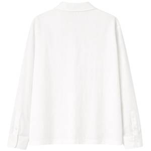 Chemise tissée texturée pour homme, manches longues, boutonnée, décontractée, pour la plage et les vacances, légère, OEM, vente en gros - Product Image 3