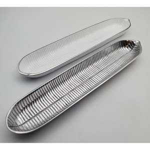 Bandejas Metálicas para Servir, Artículos para Eventos, Forma Cuadrada y Rectangular, Bandeja Decorativa de Aluminio, Exhibición de Frutas, Diseño Moderno - Product Image 2