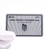 Carte de visite de cartes en métal Nfc personnalisées haut de gamme avec code Qr carte de visite en métal Nfc 4K or Nfc