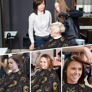 Capa Profesional Ecológica de Poliéster Impermeable para Corte de Cabello, para Uso en Salón de Belleza y Barbería - Product Image 6