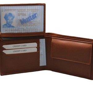 Men's Genuine Leather Bifold Wallet With <b>ID</b> Window And Multi-Card Slots Long Fold Style Daily Use - Product Image 2