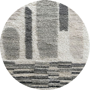Eco-Friendly Moroccan Style Hand-Knotted Woolen <b>Rug</b> Modern Design AISHA FABS Abstract Pattern Medium Pile Factory Price for Home - Product Image 4
