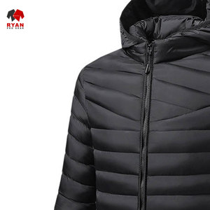 Ryan Pro Gear Customized Design Puffer Jacket For Men with Customized Logo ODM Design Hooded Collar - Product Image 3