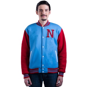 Chaqueta Varsity de Lona Bordada con Logotipo Personalizado de Alta Calidad para Hombre, Transpirable, Moda de Invierno - Product Image 1