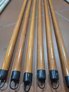 Mango de escoba de madera con cabezal de escoba de varilla natural pulida, precio al por mayor para el hogar - Product Image 5