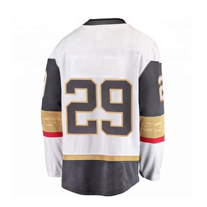 Jersey de Hockey sobre Hielo de Punto Impreso Transpirable y Resistente |   Camiseta Deportiva con Hombros Acolchados de Doble Capa |   Personalizable al por Mayor - Product Image 6