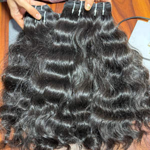 Cabello Humano Virgen Remy 100% Natural de Templo del Sur de la India, Liso, Ondulado, Rizado, con Cierre de Encaje Transparente HD, Venta al por Mayor - Product Image 1