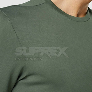 Camiseta Deportiva Flexible para Hombre, Transpirable, Elástica, de Secado Rápido, para Entrenamiento Físico, de Manga Corta Tejida - Product Image 4