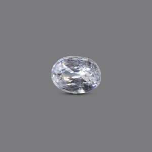 Handcrafted 4.7 Carat White Zircon Loose Gemstone-Square Princess Cut 20mm for Fine Jewelry - Product Image 1