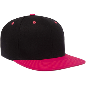 Gorra Negra de 6 Paneles con Cierre a Presión, Diseño de Trébol Rosa, Ajustable, Unisex, de Malla, Estilo Casual para Primavera/Verano - Product Image 2