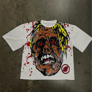เสื้อยืดทรงบ็อกซี่พิมพ์ลายคุณภาพสูงสำหรับผู้ชาย ผ้าฝ้ายเนื้อหนัก ระบายอากาศได้ดี รับผลิตตามแบบ - Product Image 2