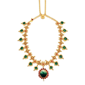 ชุดสร้อยคอไข่มุกเทียมชุบทอง 24K ดีไซน์หรูหราจาก Jewelemarket ประดับด้วยหิน Pota สำหรับสวมใส่ทุกวันหรือในโอกาสพิเศษสำหรับเจ้าสาว-10575444DP - Product Image 3