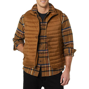Gilets d'hiver matelassés imperméables pour hommes de haute qualité avec fermeture éclair intérieure et poche poitrine – Vente en gros - Product Image 1