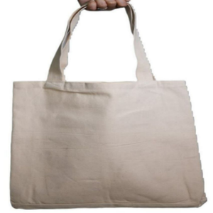 Sac fourre-tout en coton biologique écologique et recyclable avec poignée longue pour femmes, idéal pour les courses, avec poche et logo personnalisé - Product Image 5