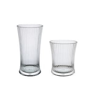 Verres à boire low ball et highball en plastique sans BPA 15oz ligne droite - Product Image 1