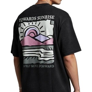 Camisetas de Hombre de Alta Calidad, 100% Algodón Peinado, Estilo Urbano, con Logotipo Personalizado Serigrafiado, Hombros Caídos - Product Image 5