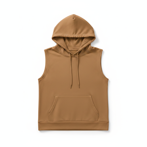 Chaleco de Forro Polar con Capucha para Mujer, Ligero, Suave al Tacto, Antipilling, Cómodo, Sin Mangas, Estilo Urbano, de Moda, Poliéster y Algodón - Product Image 2