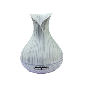 The Genesis of Nature" -The "Blossom" Bloom | Elegant Petal Vase <b>Humidifier</b>-White wood grain - Product Image 1