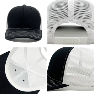 Custom 112 Trucker Hats Polyester Cotton Blank 6 Plane Snapback <b>Cap</b> Patch <b>Plain</b> Mesh Trucker Hat for Men - Product Image 3