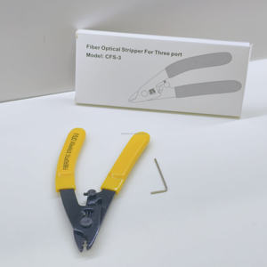 Dénudeur de fibre optique CFS-3 à trois ports, pince à dénuder les câbles, outils de fusion FTTH monomode/multimode, garantie 12 mois - Product Image 6