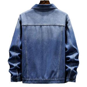Veste en jean pour homme avec logo personnalisé, style western, doublure en polaire sherpa - Product Image 2
