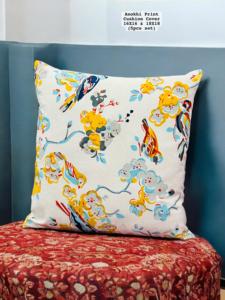 Vibrant Anokhi Print Decorative <b>Cushion</b> Covers Floral Printed Pillow Cover <b>Set</b> of 5 for <b>Sofa</b> Bedroom Living Room Home Decor <b>Sets</b> - Product Image 3