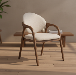 Chaise de salle à manger d'extérieur Vata durable, structure en teck naturel, design ergonomique en corde, style scandinave, résistante à l'eau, multifonctionnelle - Product Image 1