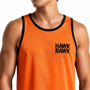 Custom <b>Men's</b> <b>Mesh</b> Tank <b>Top</b> Breathable <b>Mesh</b> Comfort Fit Custom Made Active Style Sports Vest Premium Quality For <b>Men</b> Wear - Product Image 4