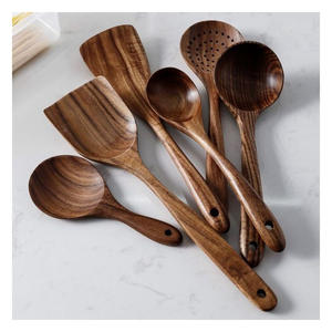 Natural Olive Wood Kitchen Spoon with Durable Finish for Cooking, Stirring and Serving - Product Image 3